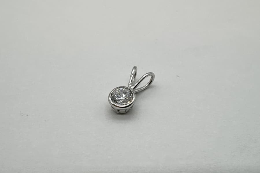 2 Silber Ketten Anhänger Diadoro Basics Anhänger mit Zirkonia ZSS23